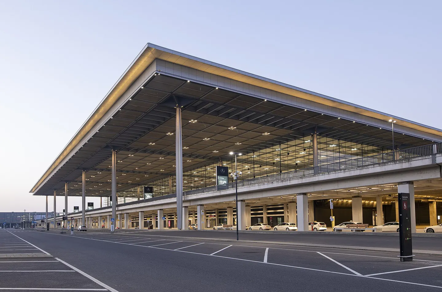 Terminal 1 des Flughafens Berlin Brandenburg (BER)